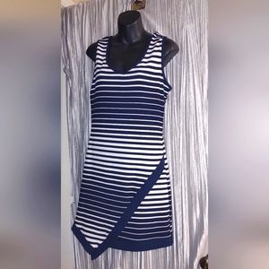 FINAL OFFER! Navy blue and white striped tank dress new